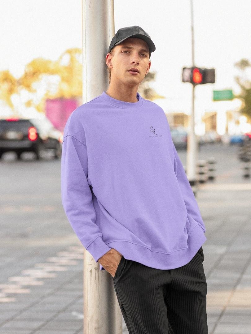 SL-Originals-Men’s-Oversized-Sweatshirt-400-GSM-Cotton-Poly-Blend-White,-Light-Baby-Pink-&-Lavender