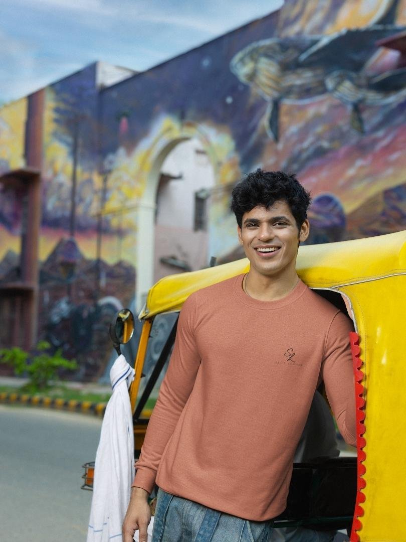 SL-Originals-Men’s-Premium-Cotton-Sweatshirt-300-GSM-Fleece-White,-Grey-Mustard-&-Coral