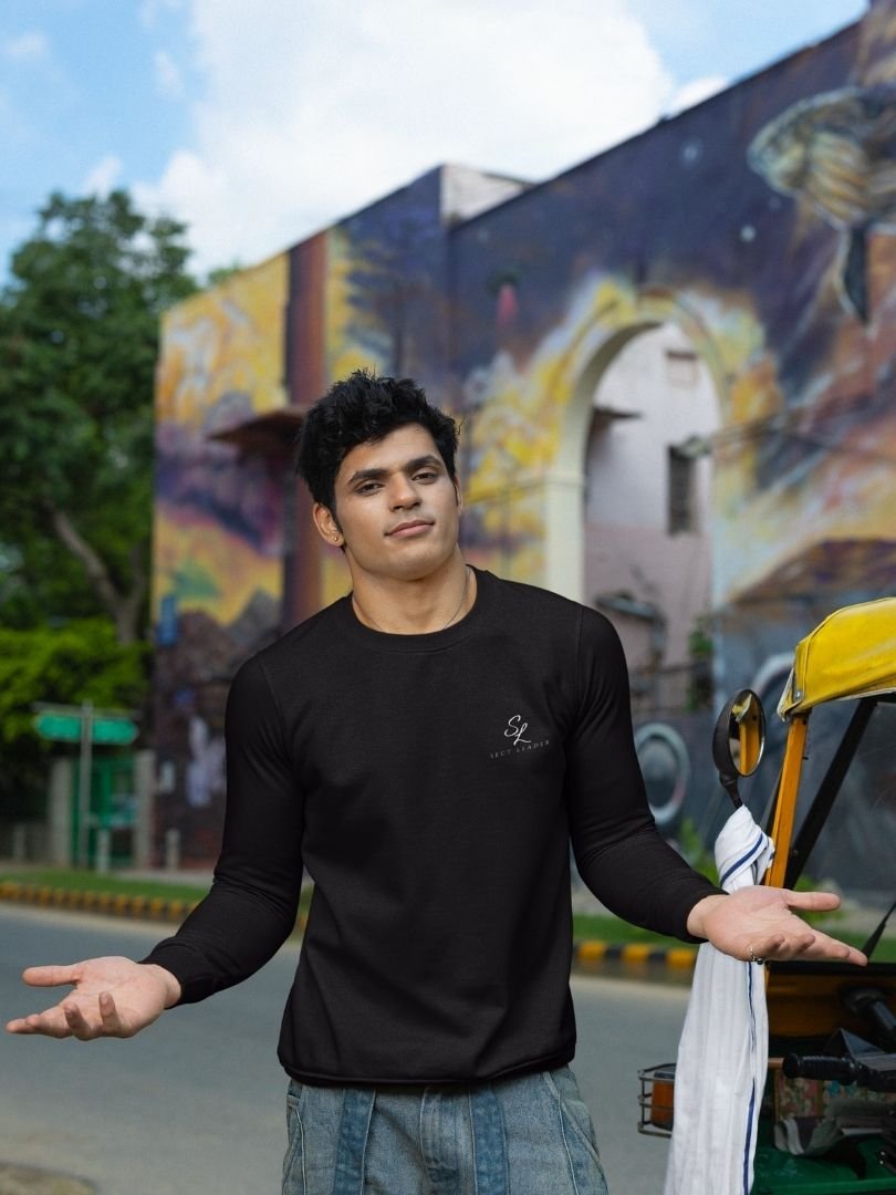 SL-Originals-Men’s-Premium-Cotton-Sweatshirt-300-GSM-Fleece-Black,-Navy,-Maroon-&-Olive-Green