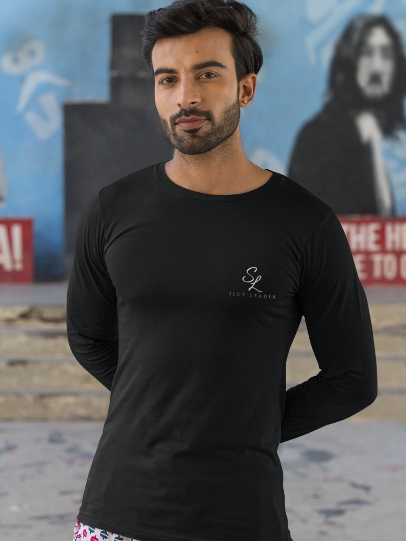 SL-Originals-Men’s-Full-Sleeve-T-Shirt-100%-Cotton–Black-&-Navy-Blue-All-Season-Comfort