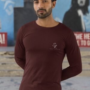 SL-Originals-Men’s-Full-Sleeve-T-Shirt-100%-Cotton–Red-&-Maroon-All-Season-Comfort