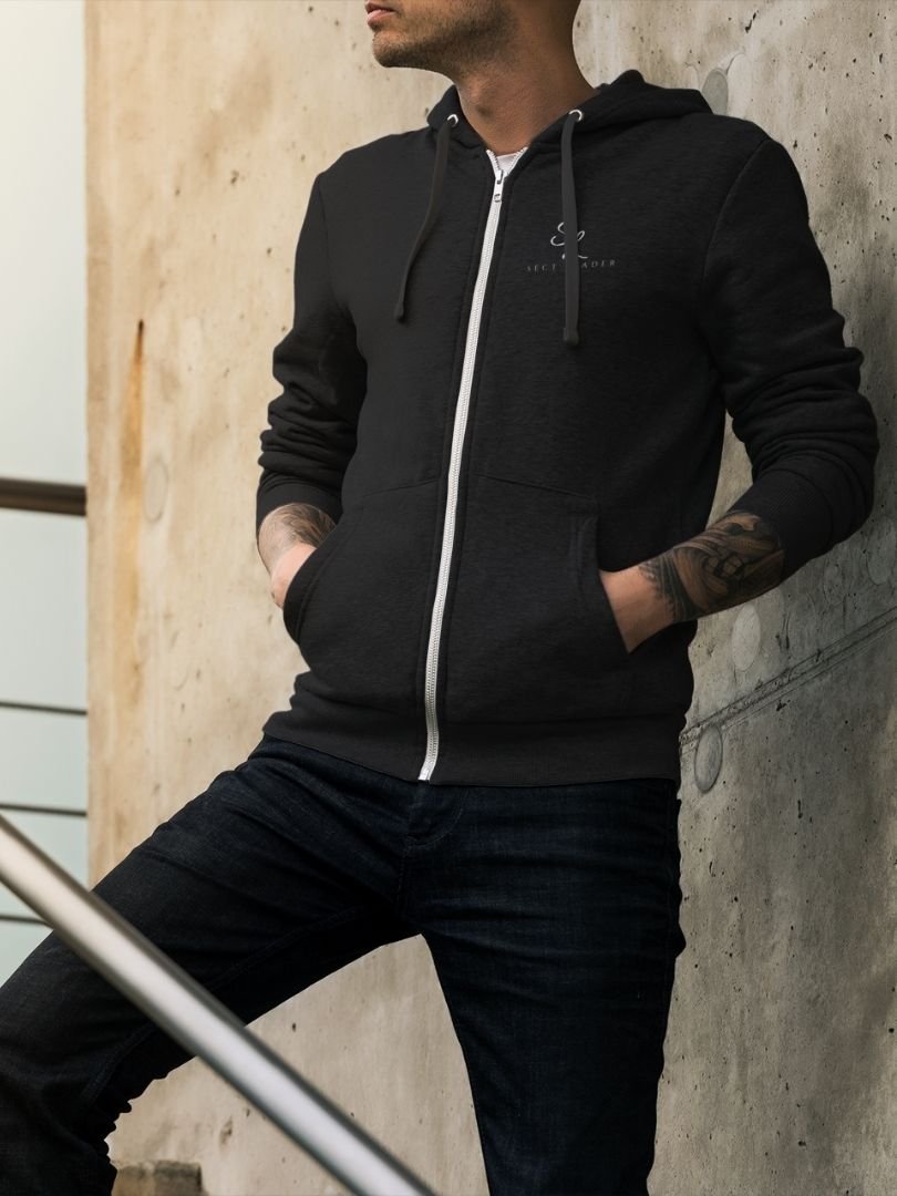 SL-Originals-Men’s-Zip-Hoodie-400-GSM-Cotton-Poly-Blend-Black