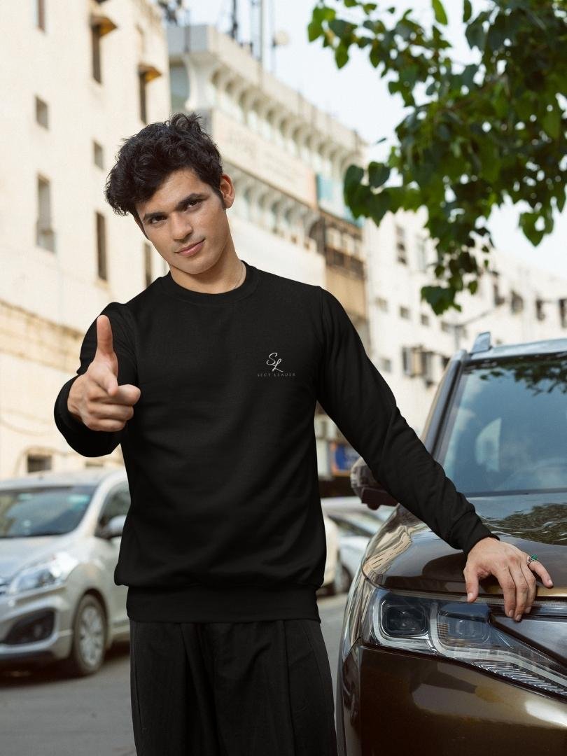 SL-Originals-Men’s-Premium-Cotton-Sweatshirt-300-GSM-Fleece-Black,-Navy,-Maroon-&-Olive-Green