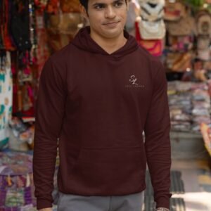 SL-Originals-Men’s-Premium-Cotton-Hoodie-300-GSM-Brushed-Fleece-Red,-Maroon-&-Olive-Green