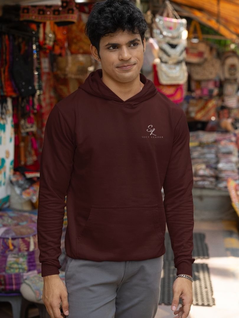 SL-Originals-Men’s-Premium-Cotton-Hoodie-300-GSM-Brushed-Fleece-Red,-Maroon-&-Olive-Green