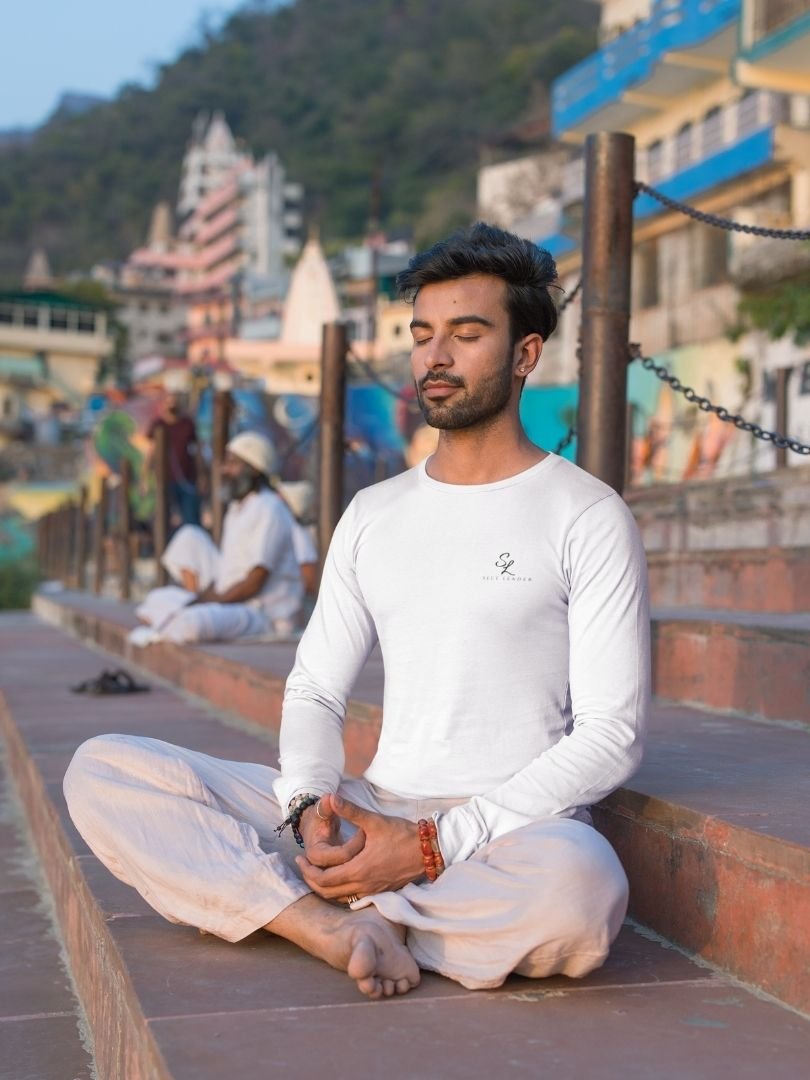 SL-Originals-Men’-Full-Sleeve-T-Shirt-100%-Cotton–Grey-Melange-&-White-All-Season-Comfort