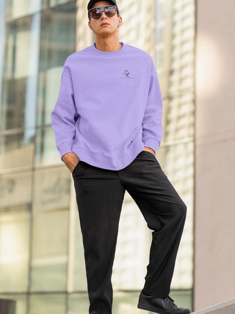 SL-Originals-Men’s-Oversized-Sweatshirt-400-GSM-Cotton-Poly-Blend-White,-Light-Baby-Pink-&-Lavender