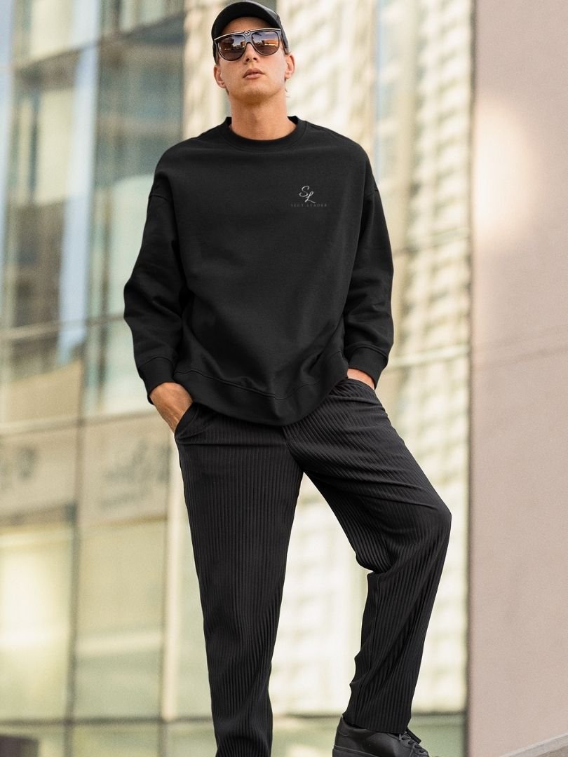 SL-Originals-Men’s-Oversized-Sweatshirt-400-GSM-Cotton-Poly-Blend-Black,-Navy-Blue,-Bottle-Green-&-Maroon