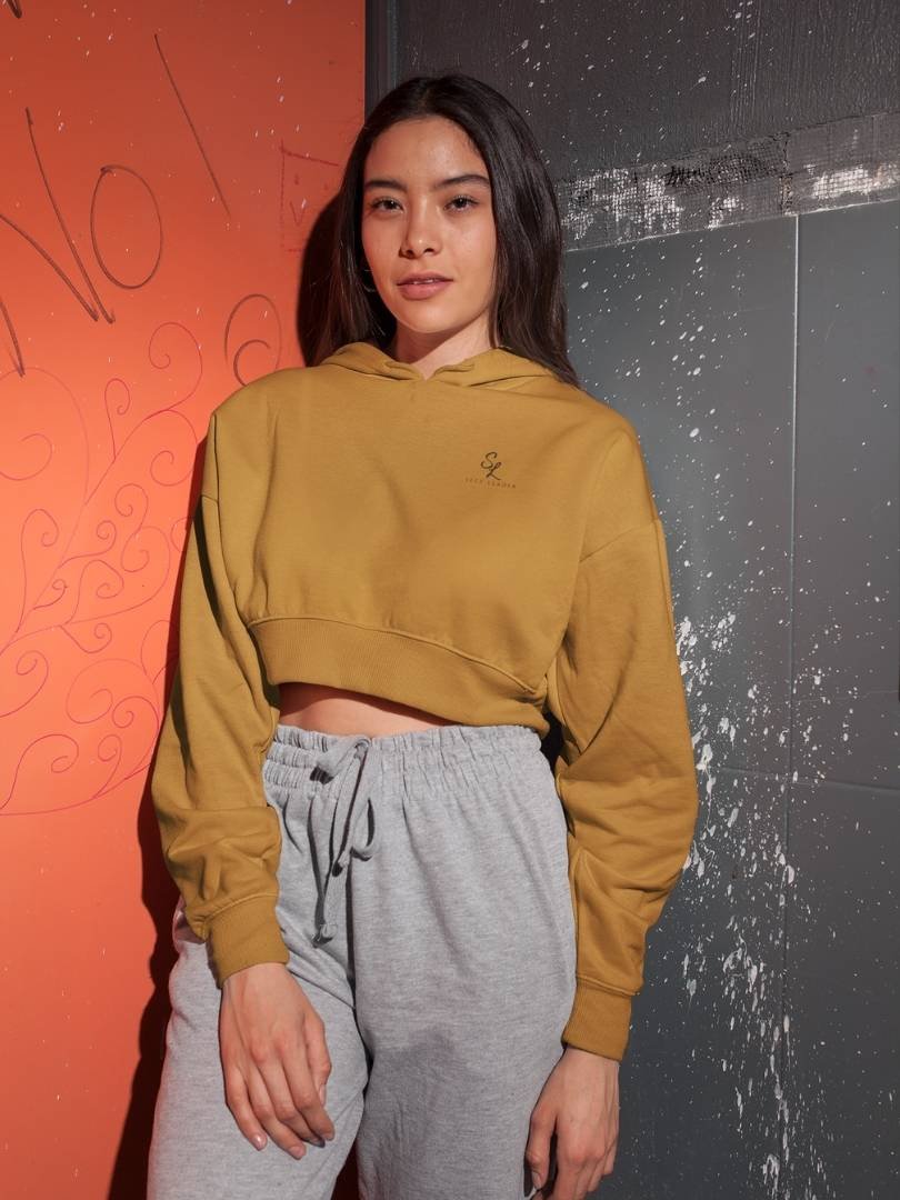 Women’s-Cropped-Hoodie–Light-Baby-Pink-&-Mustard-Yellow-SL-Originals