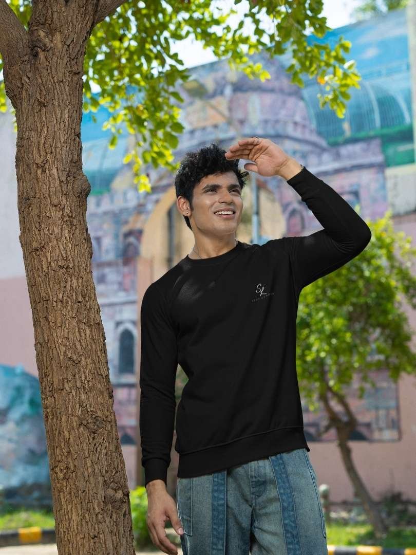 SL-Originals-Men’s-Premium-Cotton-Sweatshirt-300-GSM-Fleece-Black,-Navy,-Maroon-&-Olive-Green