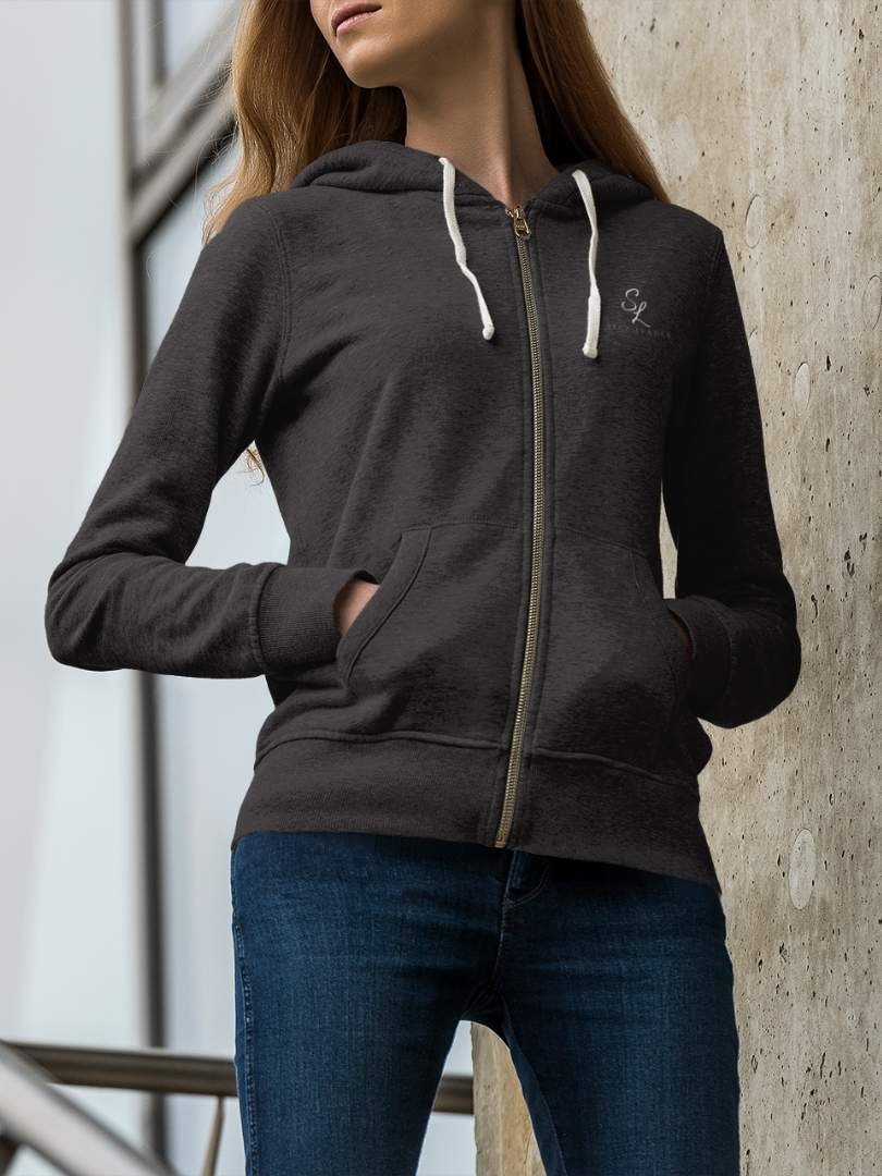 SL-Originals-Women’s-Zip-Hoodie-400-GSM-Cotton-Poly-Blend-Black