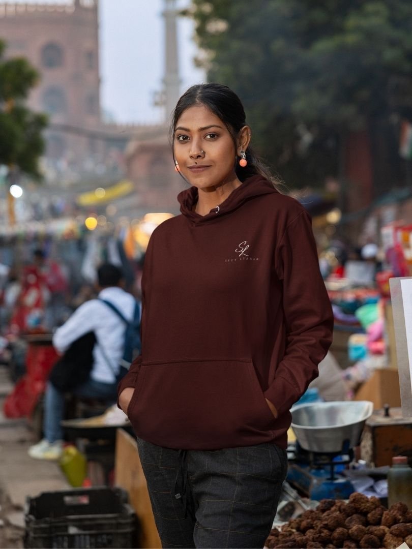 SL-Originals-Women’s-Premium-Cotton-Hoodie-300-GSM-Brushed-Fleece-Red,-Maroon-&-Olive-Green