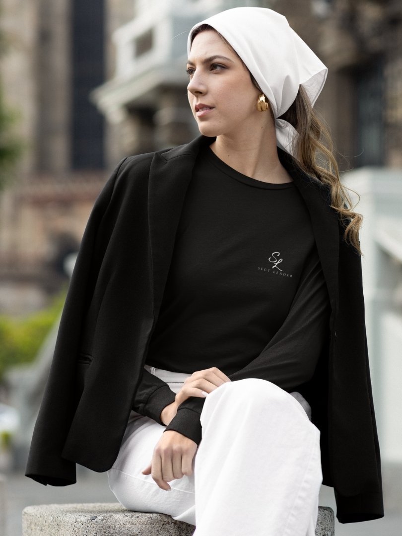 SL-Originals-Women’s-Full-Sleeve-T-Shirt-100%-Cotton–Black-&-Navy-Blue-All-Season-Comfort