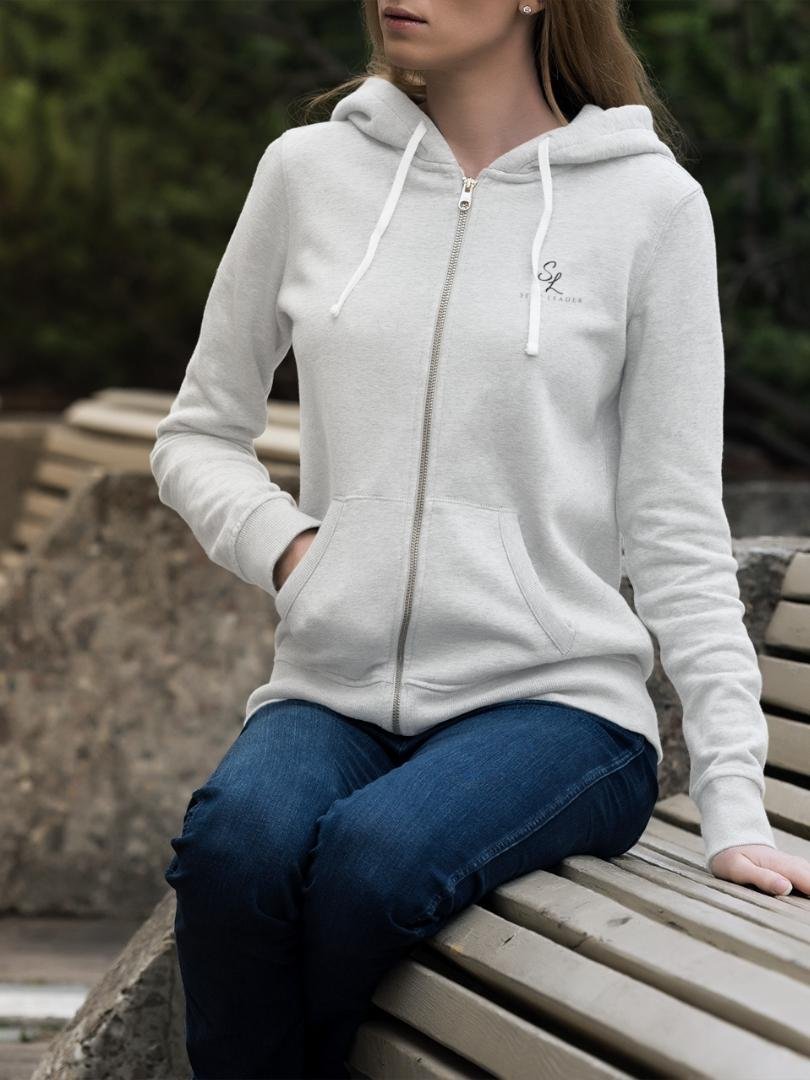 SL-Originals-Women’s-Zip-Hoodie-400-GSM-Cotton-Poly-Blend-White