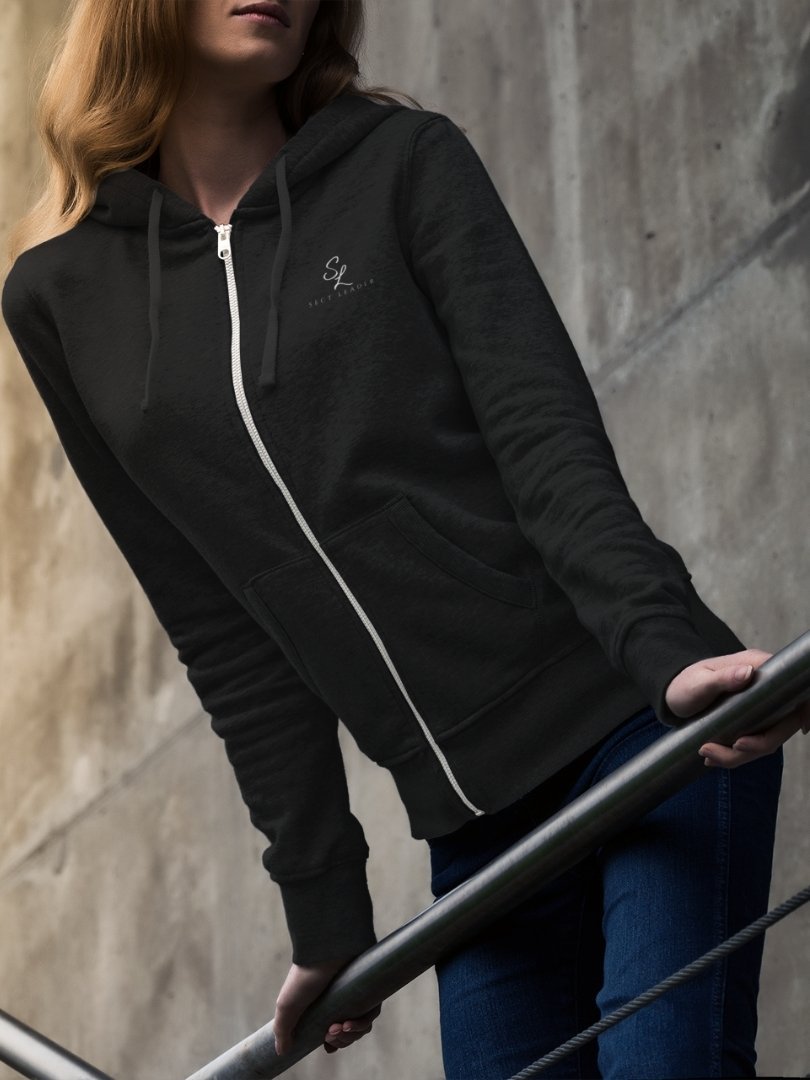 SL-Originals-Women’s-Zip-Hoodie-400-GSM-Cotton-Poly-Blend-Black