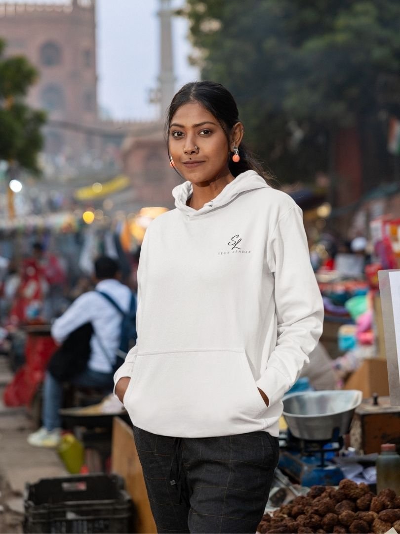 SL-Originals-Women’s-Premium-Cotton-Hoodie-300-GSM-Brushed-Fleece-White,-Grey-Melange,-Mustard-Yellow-&-Coral