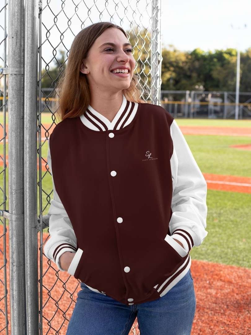 SL-Originals-Women’s-Premium-Varsity-Jacket-300-GSM-Cotton-Maroon,-Bottle-Green-&-Red SL-Originals-Women’s-Premium-Varsity-Jacket-300-GSM-Cotton-Maroon,-Bottle-Green-&-Red