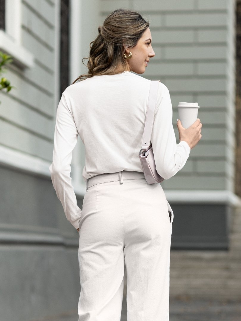 SL-Originals-Women’-Full-Sleeve-T-Shirt-100%-Cotton–Grey-Melange-&-White-All-Season-Comfort